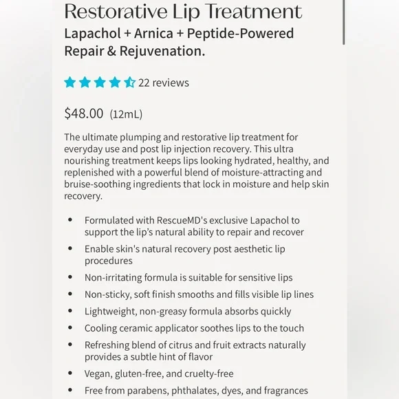 NIB Rescue MD Restorative Lip Treatment - Picture 6 of 7